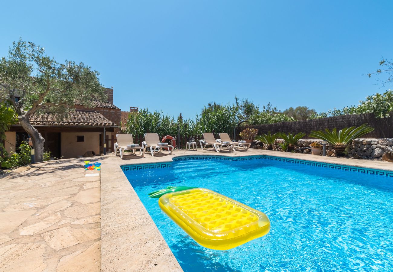 Finca in Santanyi - Finca Can Nin idyllisches Ferienhaus mit großem Pool in Santanyí