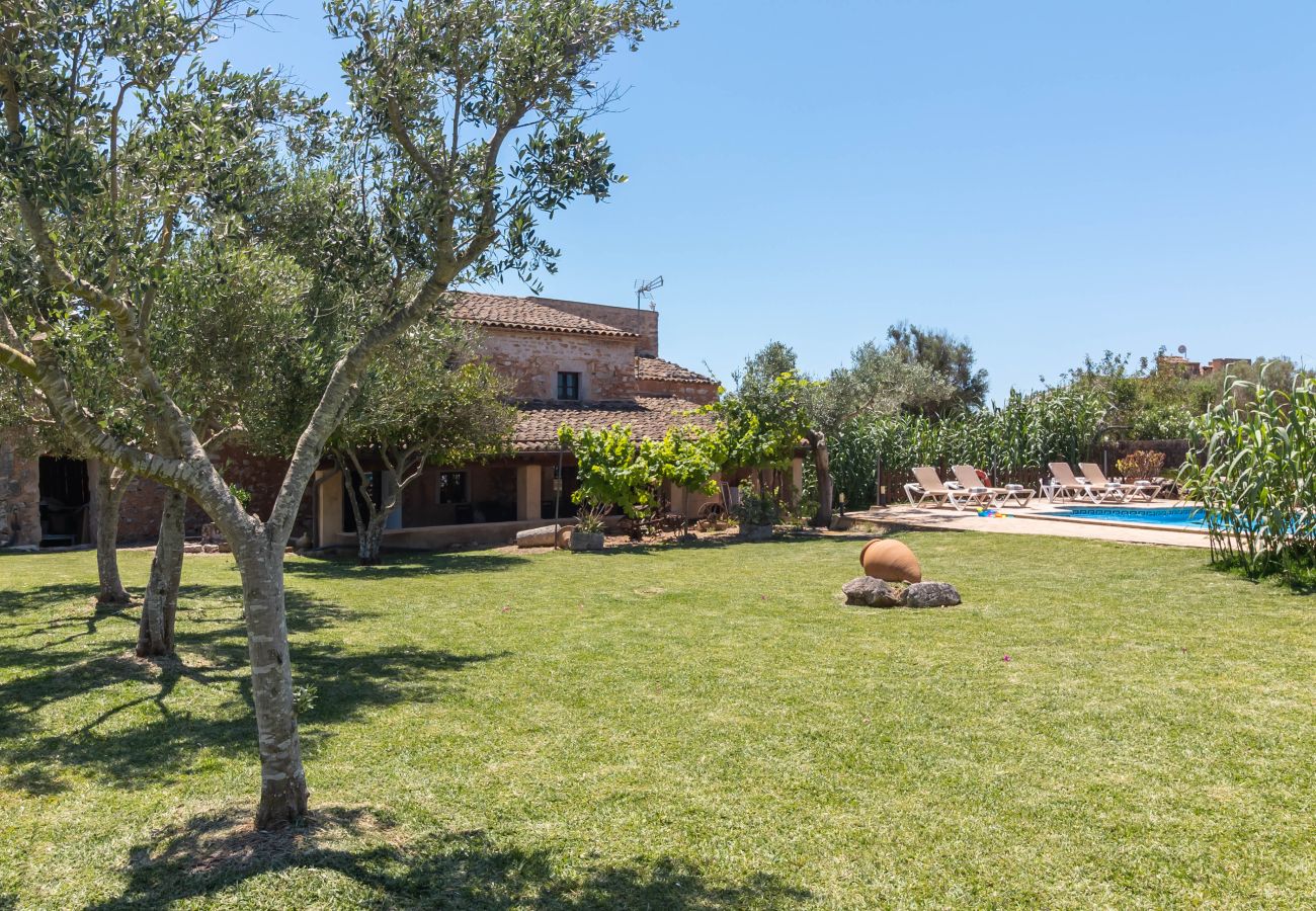 Finca in Santanyi - Finca Can Nin idyllisches Ferienhaus mit großem Pool in Santanyí