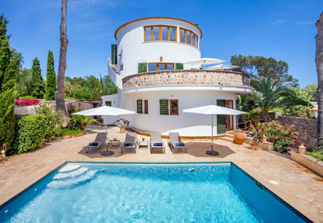 Ferienhaus in Santanyi - Villa Redonda » Außergewöhnliche Rundbau-Villa in ruhiger Lage mit privatem Pool nur 80m Fussweg von der Cala Santanyí entfernt