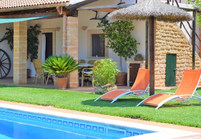 Finca in Son Serra de Marina - Casa Inés 165 herrliche Finca mit privatem Pool, großem Garten, Klimaanlage und W-Lan
