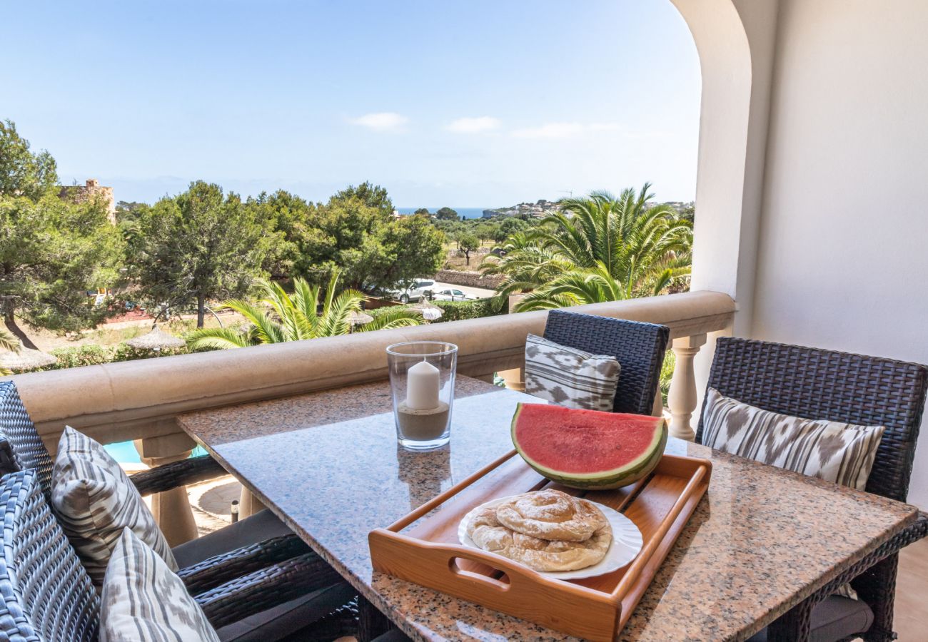 Ferienwohnung in Cala Santanyi - Apartment Buena Vista » Obergeschoß Ferienwohnung mit Meerblick, Pool und fussläufig zum Strand