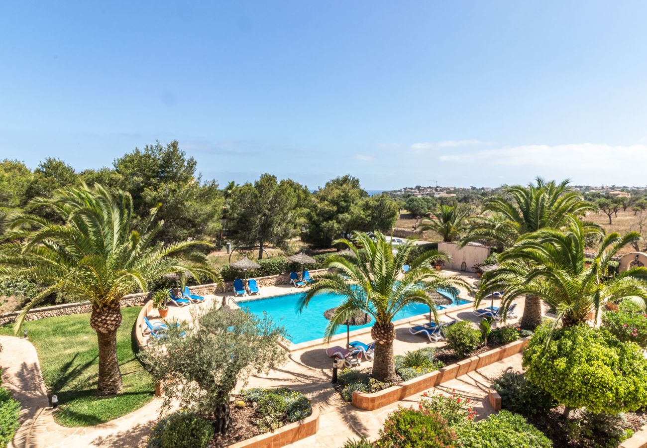 Ferienwohnung in Cala Santanyi - Apartment Buena Vista » Obergeschoß Ferienwohnung mit Meerblick, Pool und fussläufig zum Strand