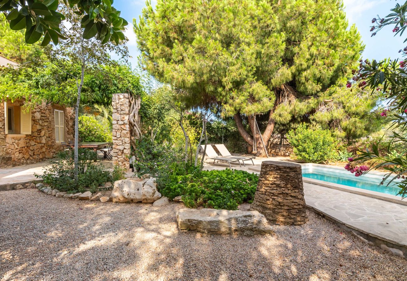 Finca in Santanyi - Can Blai Blai Finca mit Garten, Aussicht und Pool 