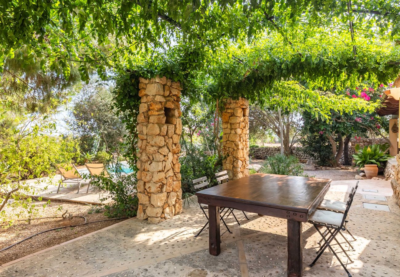 Finca in Santanyi - Can Blai Blai Finca mit Garten, Aussicht und Pool 