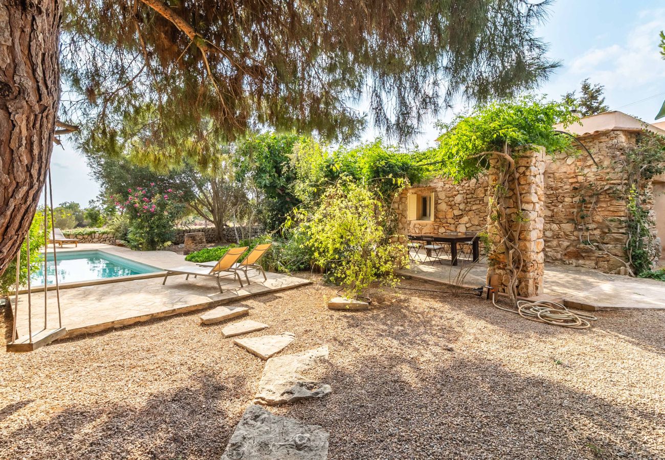 Finca in Santanyi - Can Blai Blai Finca mit Garten, Aussicht und Pool 