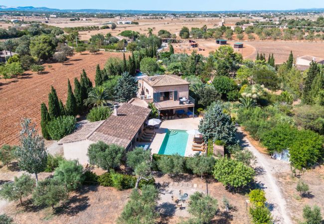 Ferienhaus in Campos - Ferienhaus Can Riera Stilvolle Unterkunft mit Pool für 12 Personen nahe Es Trenc Strand Ferienhaus in Campos - Ferienhaus Can Riera Stilvolle Unterkunft mit Pool für 12 Personen nahe Es Trenc Strand