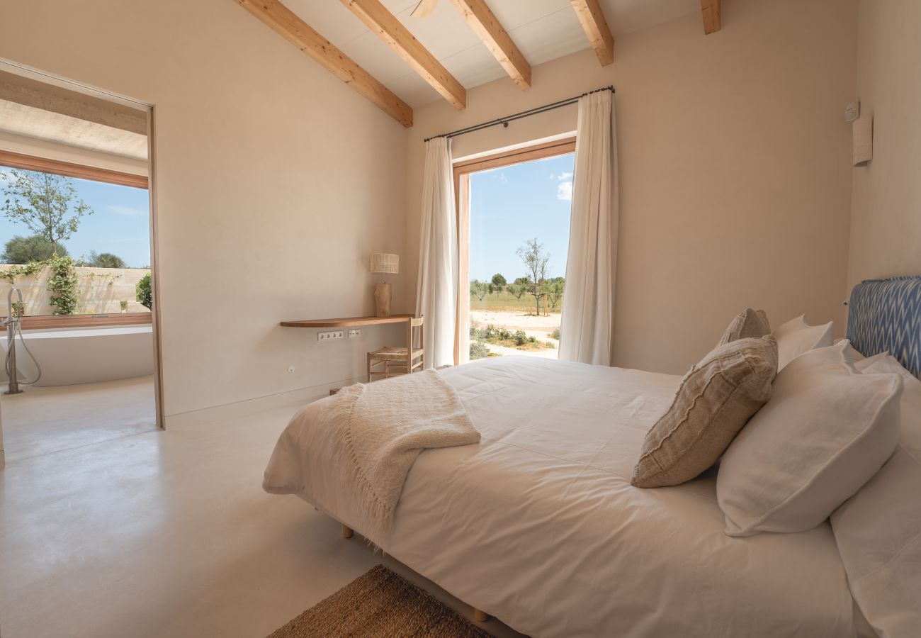 Villa in Manacor - Can Carmel Stilvolle Finca mit 6 Schlafzimmern und Pool zur Monatsmiete bei Manacor