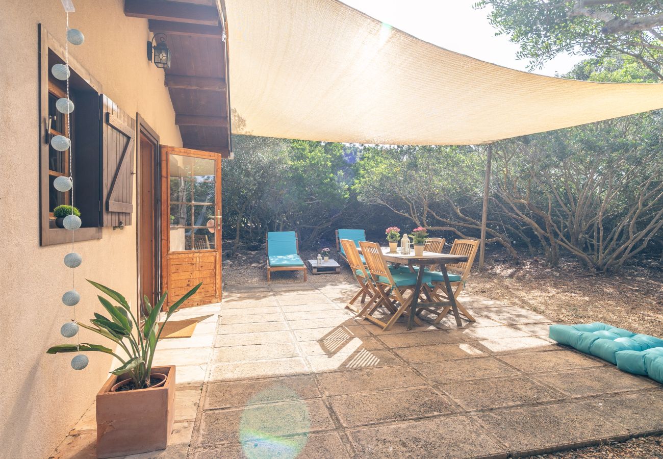 Landhaus in Ses Salines - Holzhäuschen Es Trenc