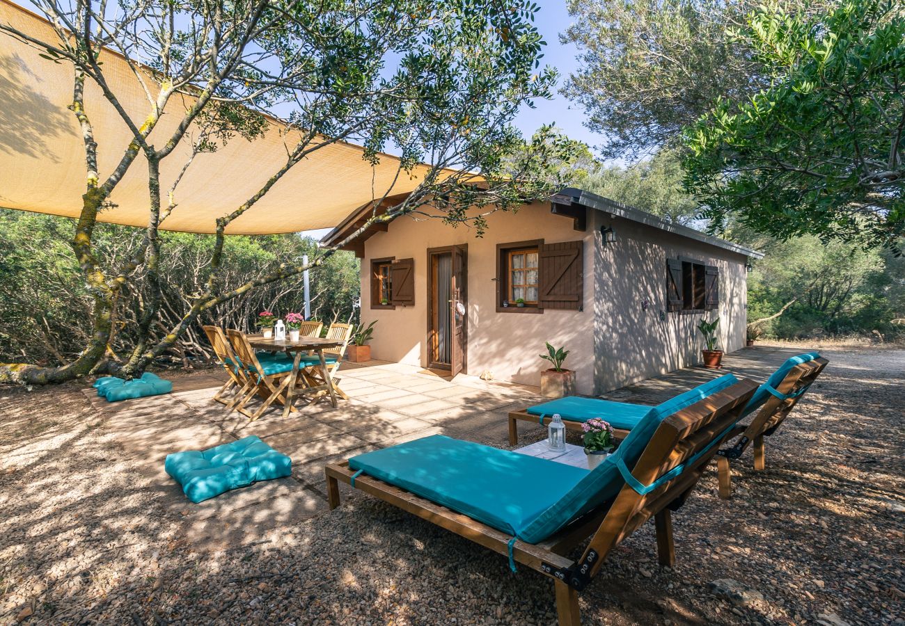 Landhaus in Ses Salines - Holzhäuschen Es Trenc