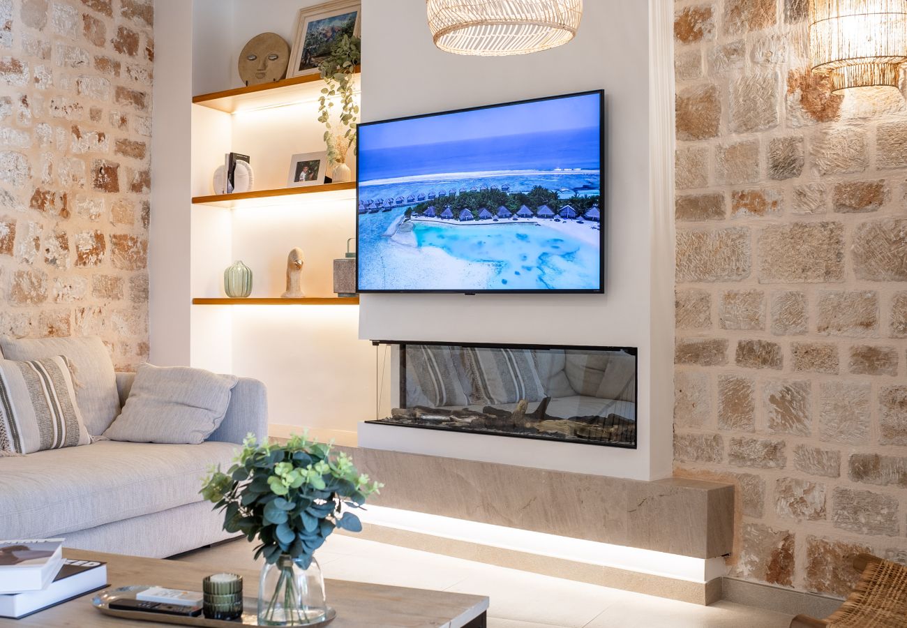 Ferienhaus in Ses Salines - S’Olivera modernes Haus mit Pool in Ses Salines zur monatlichen Miete auf Mallorca