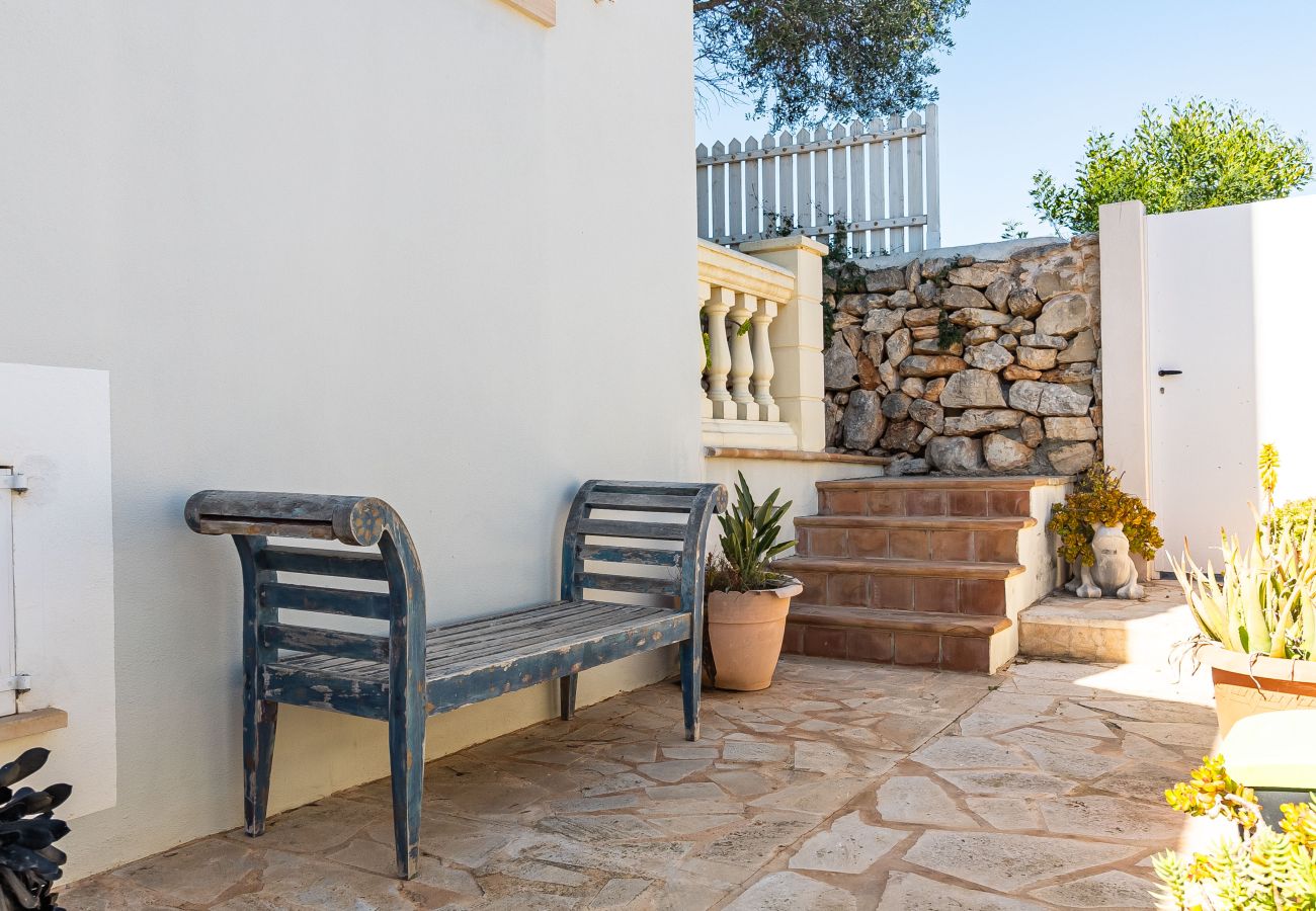Ferienhaus in Es Llombards - Ferienhaus in Cala Llombards mit Pool und Meerblick nahe Santanyí auf Mallorca 