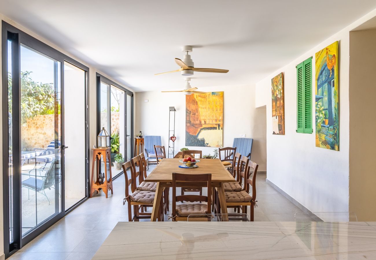 Ferienhaus in Ariany - Möbliertes Haus mit privatem Pool in Ariany Mallorca zur monatlichen Vermietung