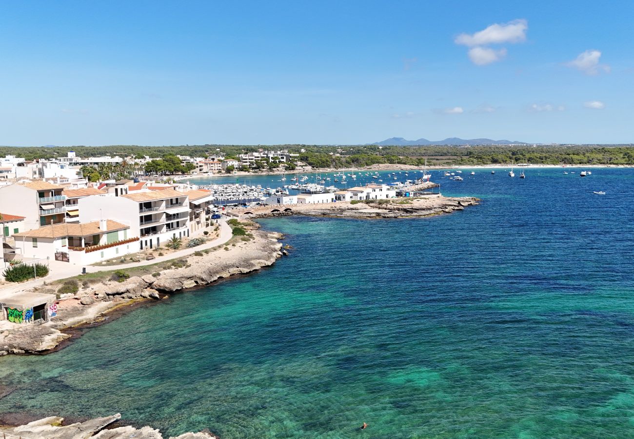 Villa in Colònia de Sant Jordi - Villa Cabrera Ferienhaus mit Meerblick und Pool in Colònia de Sant Jordi, Mallorca