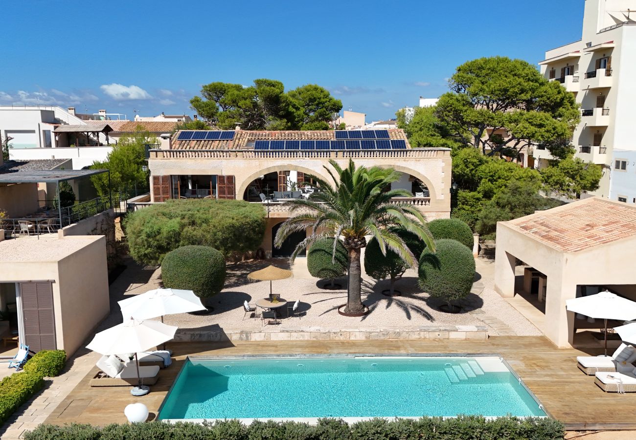 Villa in Colònia de Sant Jordi - Villa Cabrera Ferienhaus mit Meerblick und Pool in Colònia de Sant Jordi, Mallorca