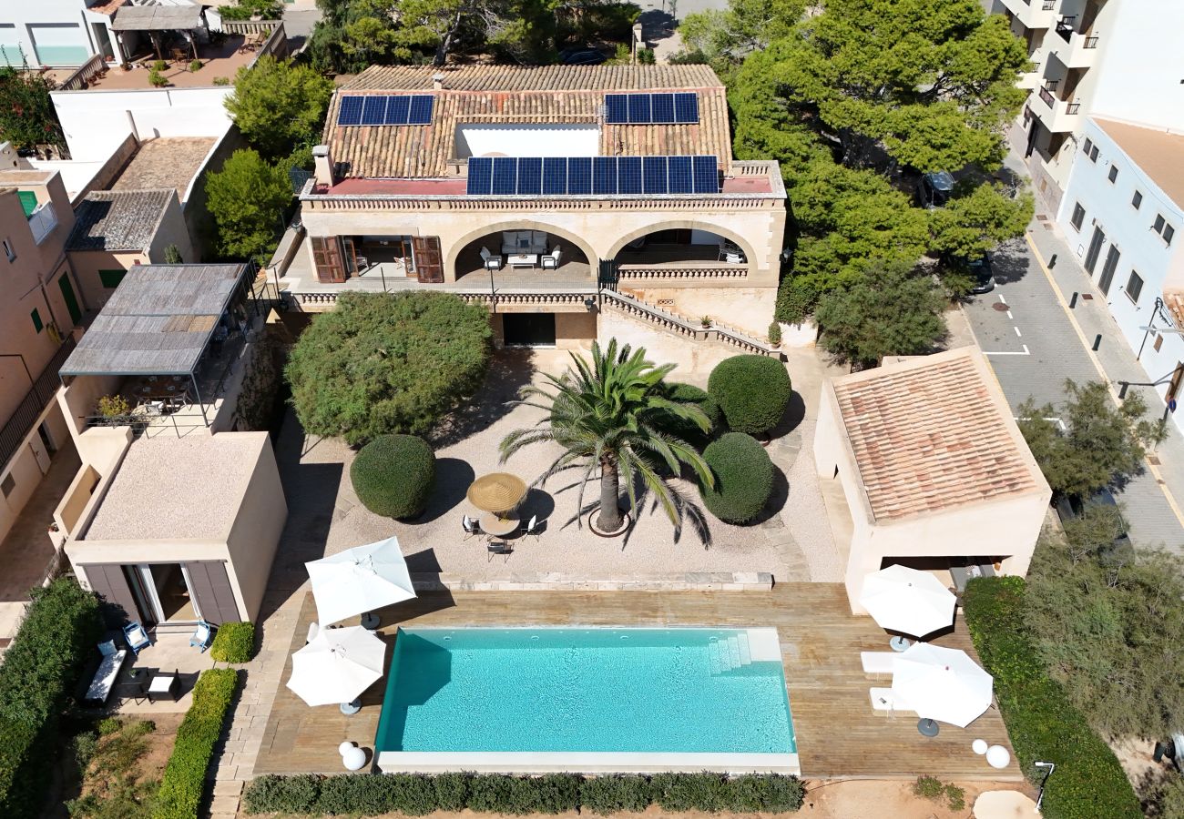 Villa in Colònia de Sant Jordi - Villa Cabrera Ferienhaus mit Meerblick und Pool in Colònia de Sant Jordi, Mallorca