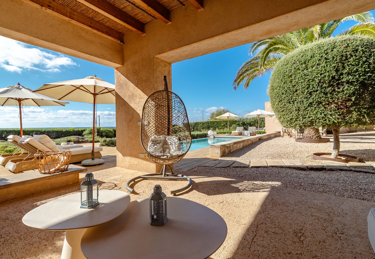 Villa in Colònia de Sant Jordi - Villa Cabrera Ferienhaus mit Meerblick und Pool in Colònia de Sant Jordi, Mallorca