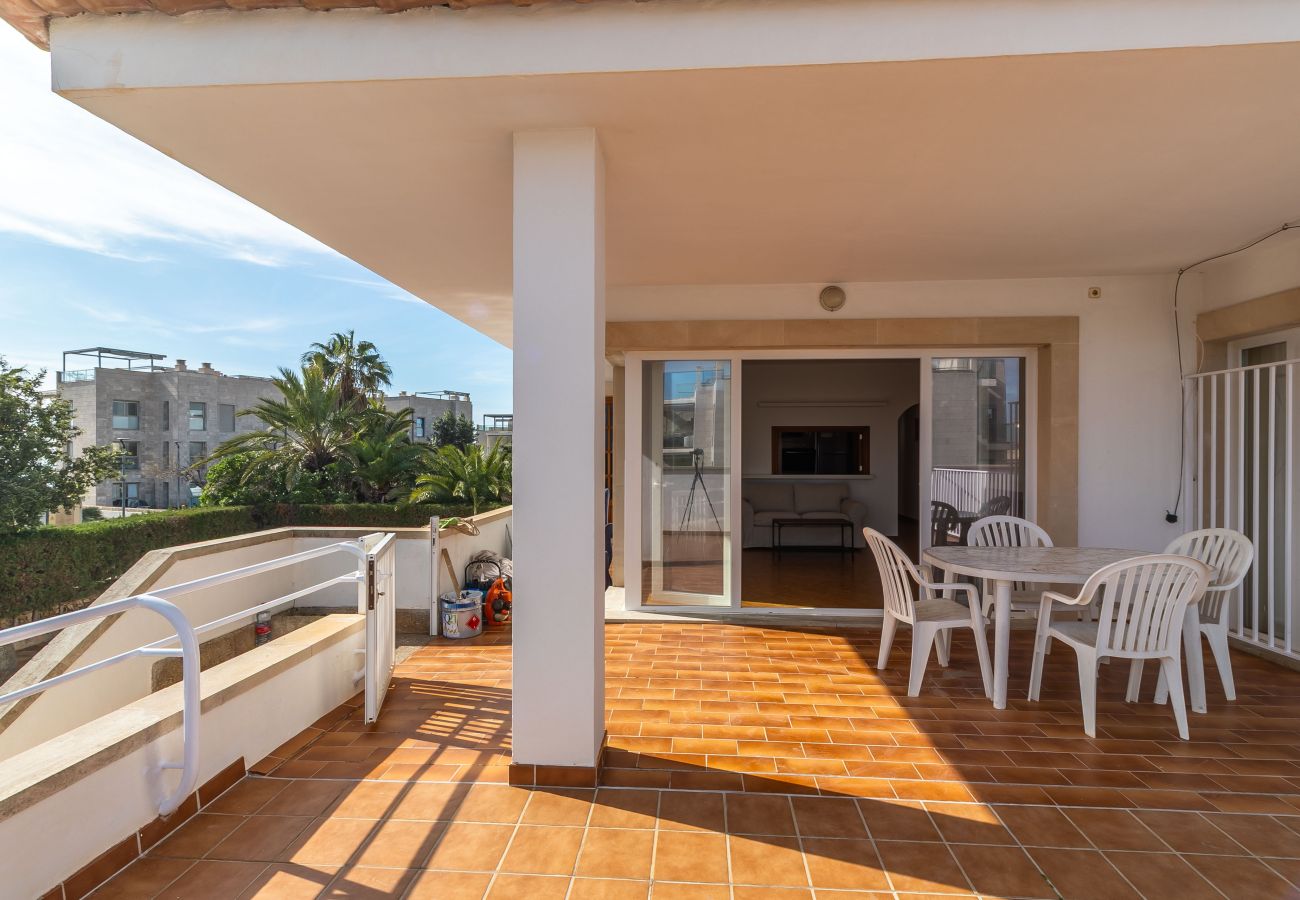 Piso en Cala Figuera - Alquiler de larga duración en Cala Figuera apartamento con piscina privada y jardín en Mallorca