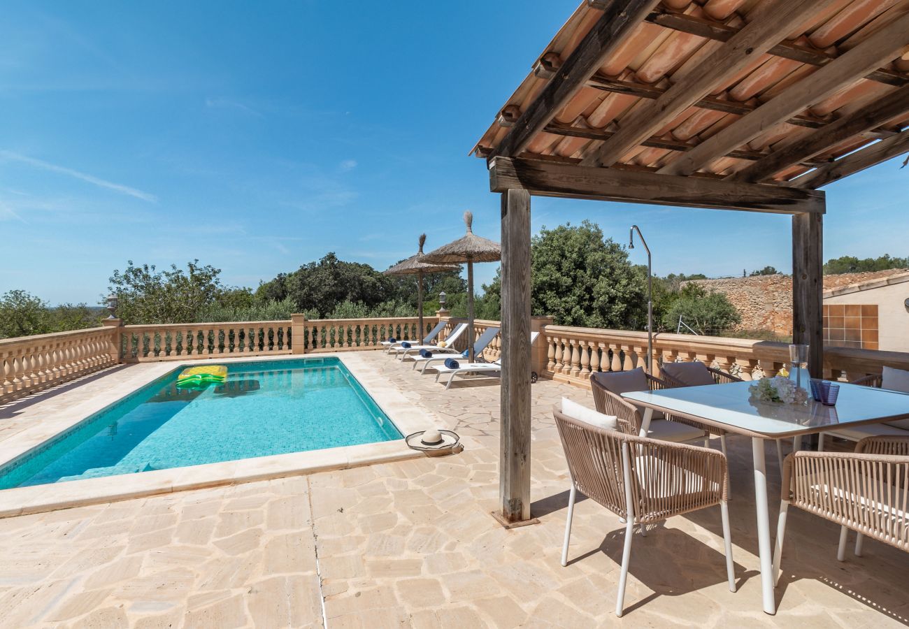 Finca en Santanyi - Sa Madoneta encantadora casa vacacional con vistas impresionantes y piscina en Santanyí