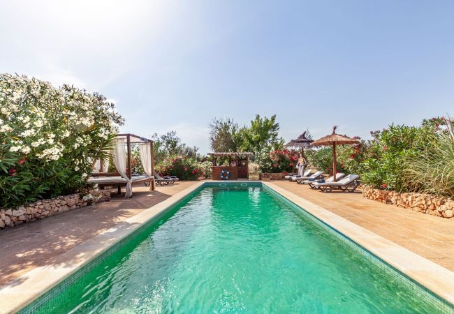 Finca en Campos - Finca Diez Grados Mas » finca moderna con piscina en la naturaleza de Mallorca 
