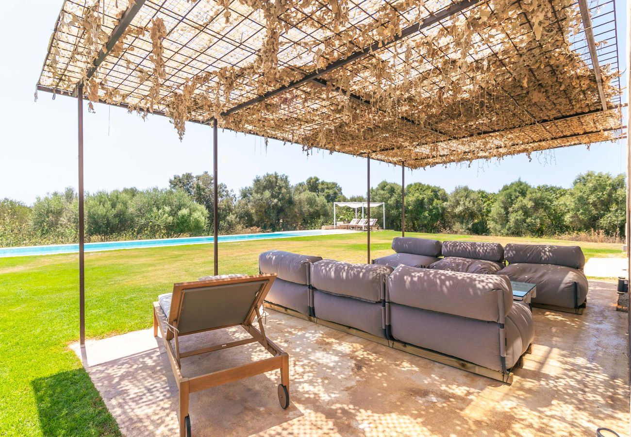 Finca en Campos - Son Coranta casa vacacional con estilo rústico y piscina en un entorno tranquilo y natural en Campos