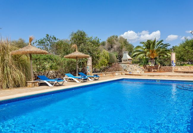 Apartamento en Santanyi - Can Flores Piso 1 >> Piso en villa privada con piscina cerca de la playa