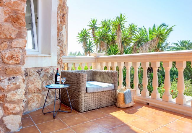 Apartamento en Santanyi - Can Flores Piso 2 >> Piso en villa privada con piscina cerca de la playa