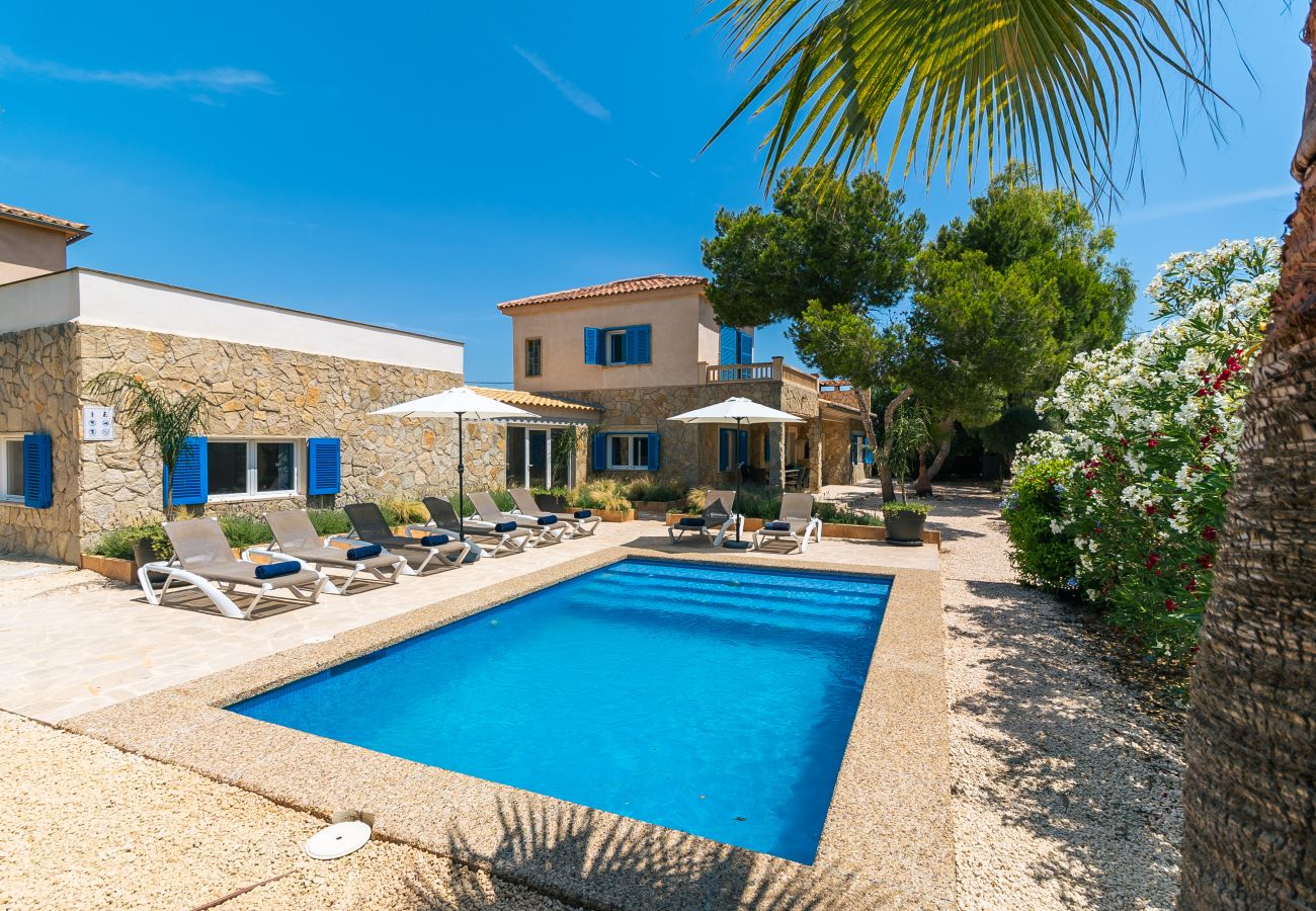 Casa en Santanyi - Villa Azul casa vacacional con piscina privada en Cala Llombards