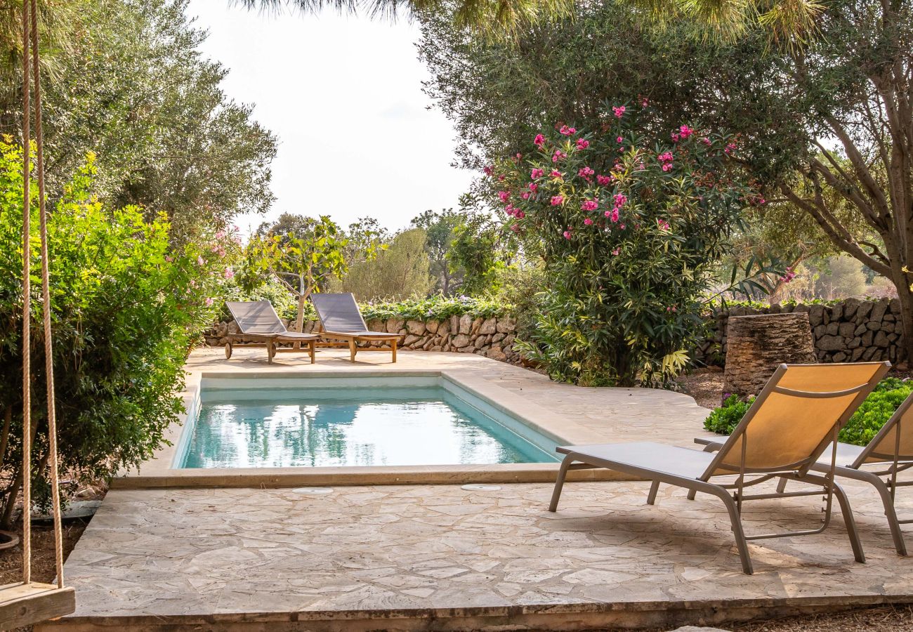 Finca en Santanyi - Can Blai Blai finca con jardín, vistas y piscina