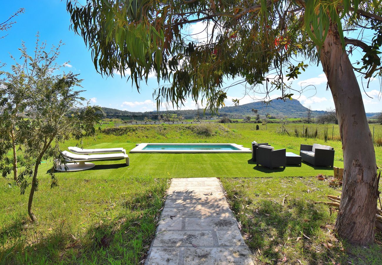 Finca en Sineu - Es Camp Pla 087 acogedora finca con piscina privada, terraza, jardín, barbacoa y aire acondicionado