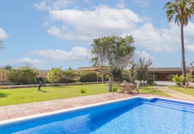 Finca en Alcúdia - Marilen 254 fantástica finca con piscina privada, gran jardín, zona de juegos y aire acondicionado