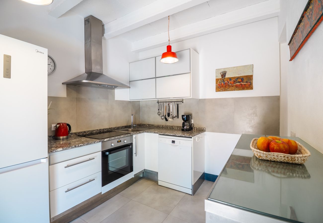 Casa en Cas Concos - Can Pessal casa de vacaciones en la montaña con piscina privada cerca de Es Carritx Mallorca