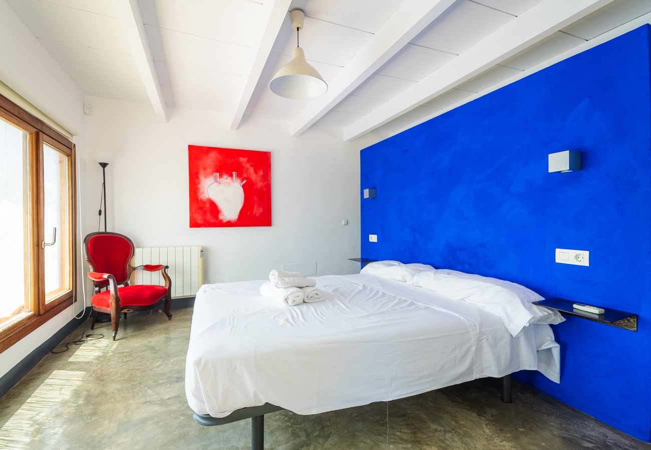 Casa en Cas Concos - Can Pessal casa de vacaciones en la montaña con piscina privada cerca de Es Carritx Mallorca