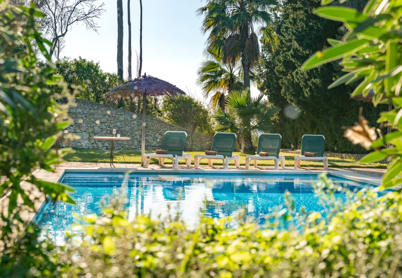 Finca en Manacor - Casa vacacional El Castillo con piscina para 12 personas cerca de Manacor en Mallorca