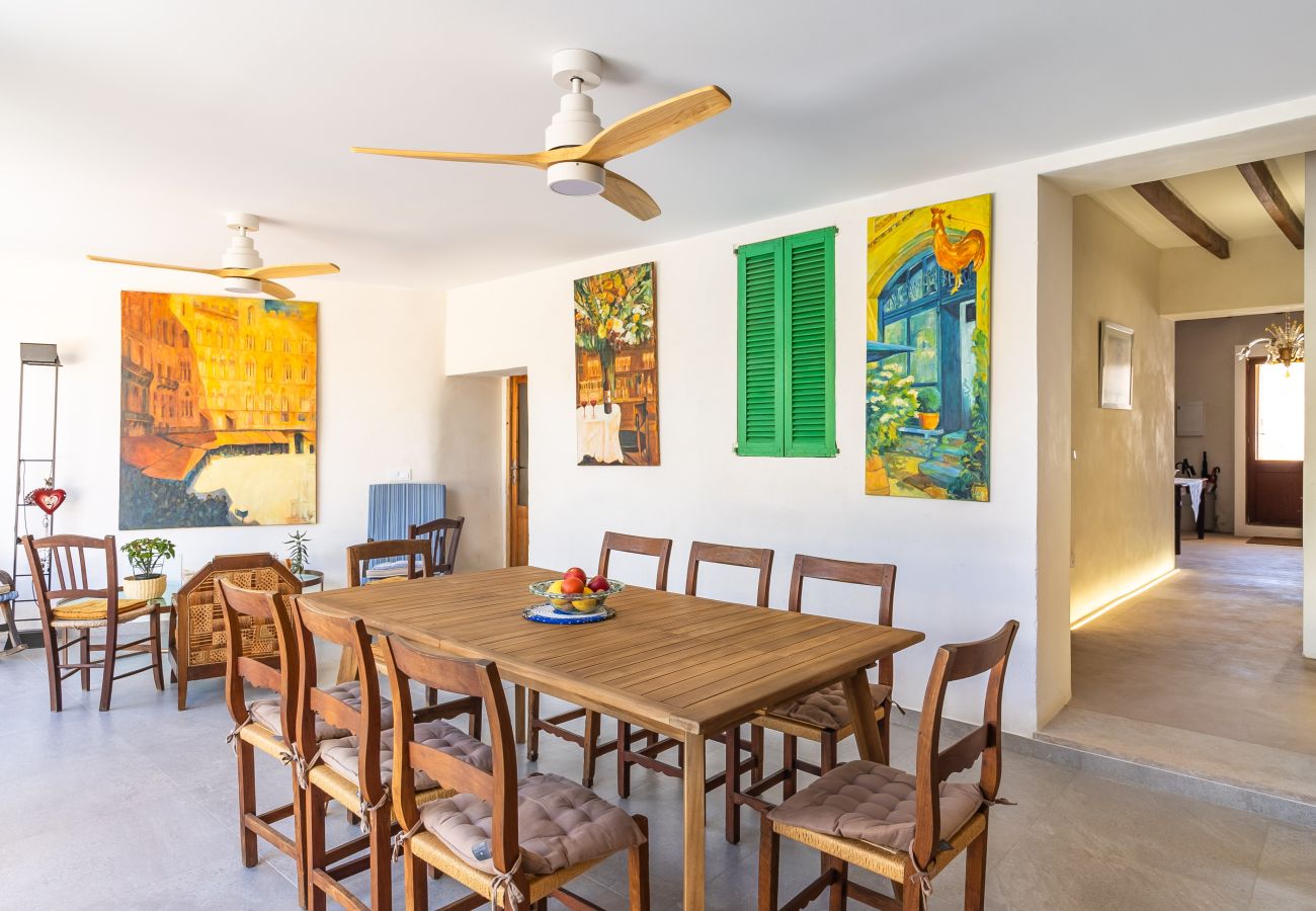 Casa en Ariany - Casa amueblada con piscina privada en Ariany Mallorca para alquiler mensual