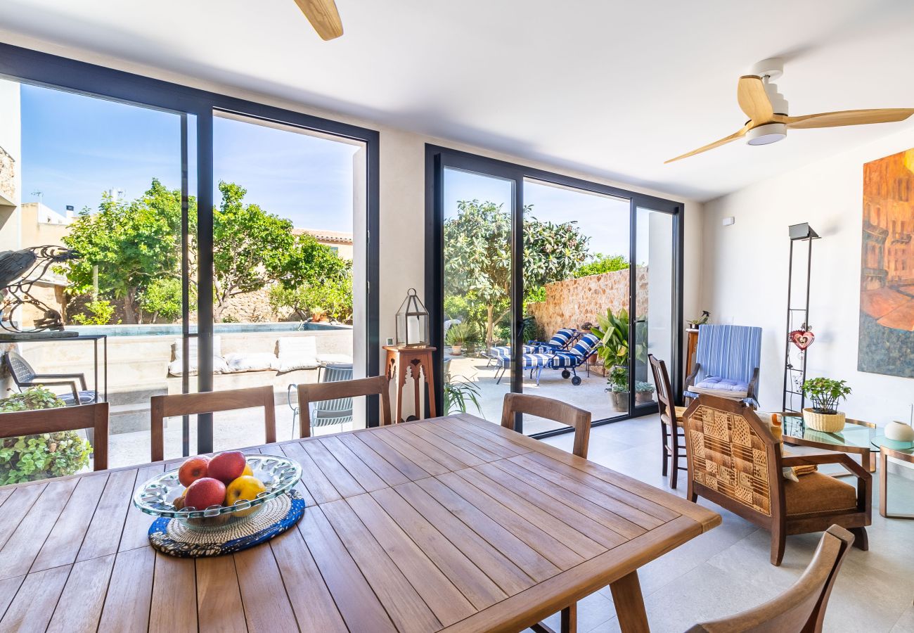 Casa en Ariany - Casa amueblada con piscina privada en Ariany Mallorca para alquiler mensual