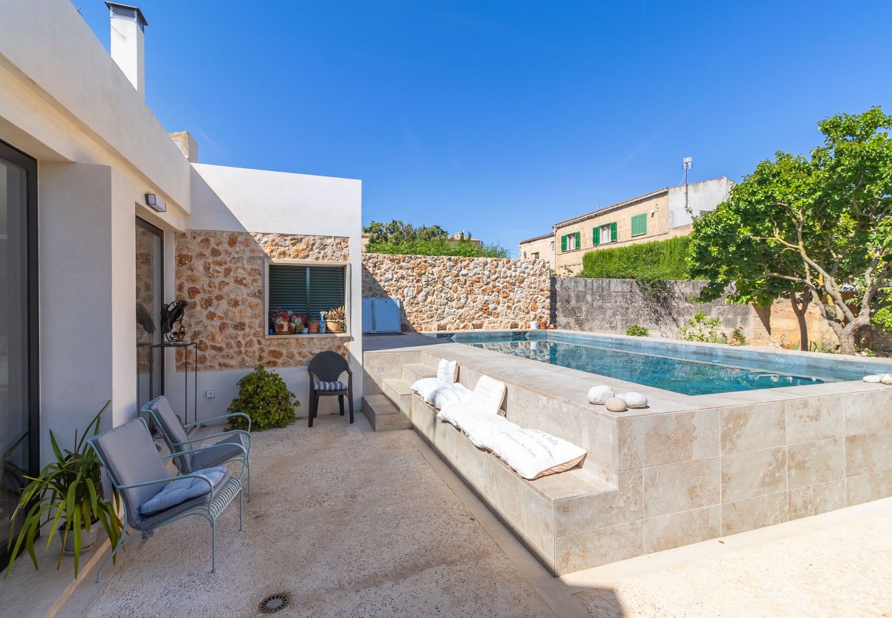 Casa en Ariany - Casa amueblada con piscina privada en Ariany Mallorca para alquiler mensual