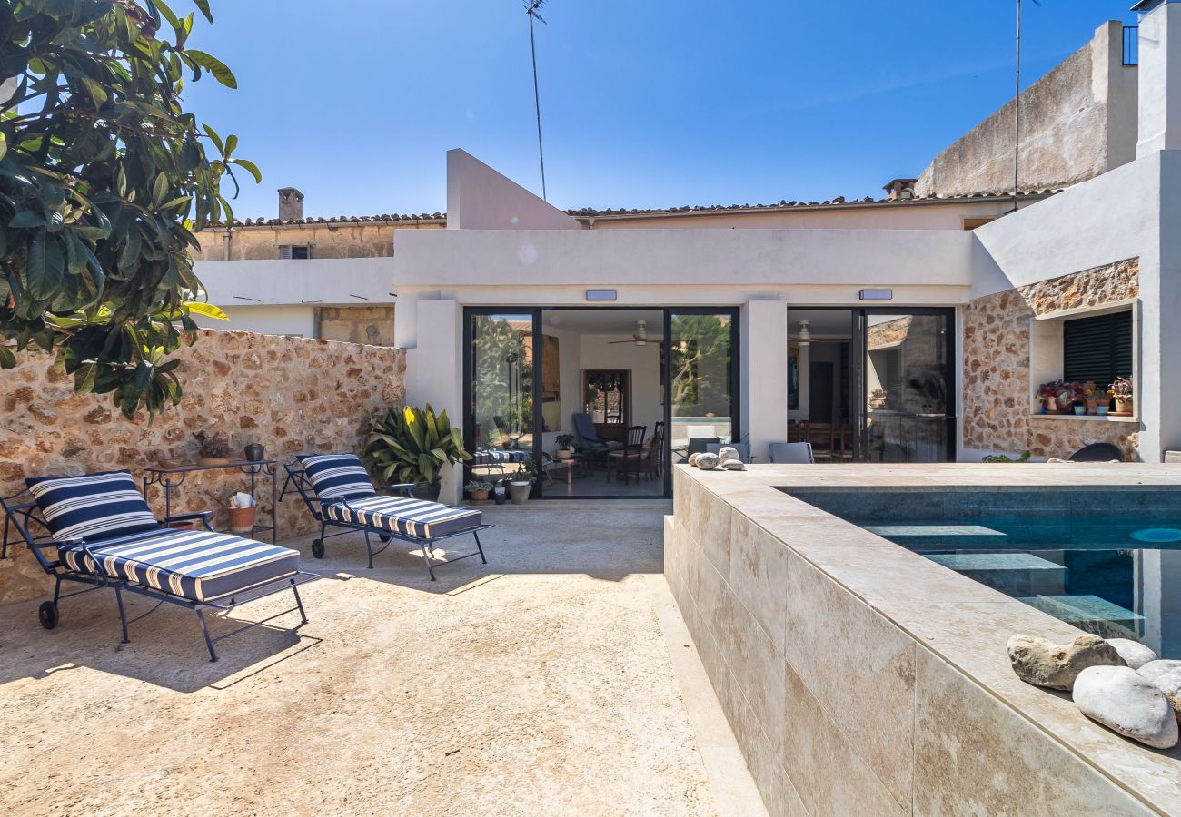 Casa en Ariany - Casa amueblada con piscina privada en Ariany Mallorca para alquiler mensual