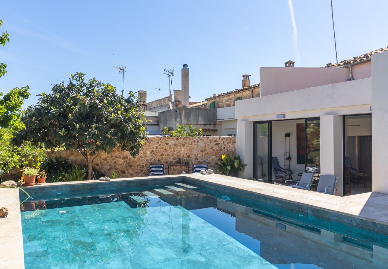 Casa en Ariany - Casa amueblada con piscina privada en Ariany Mallorca para alquiler mensual