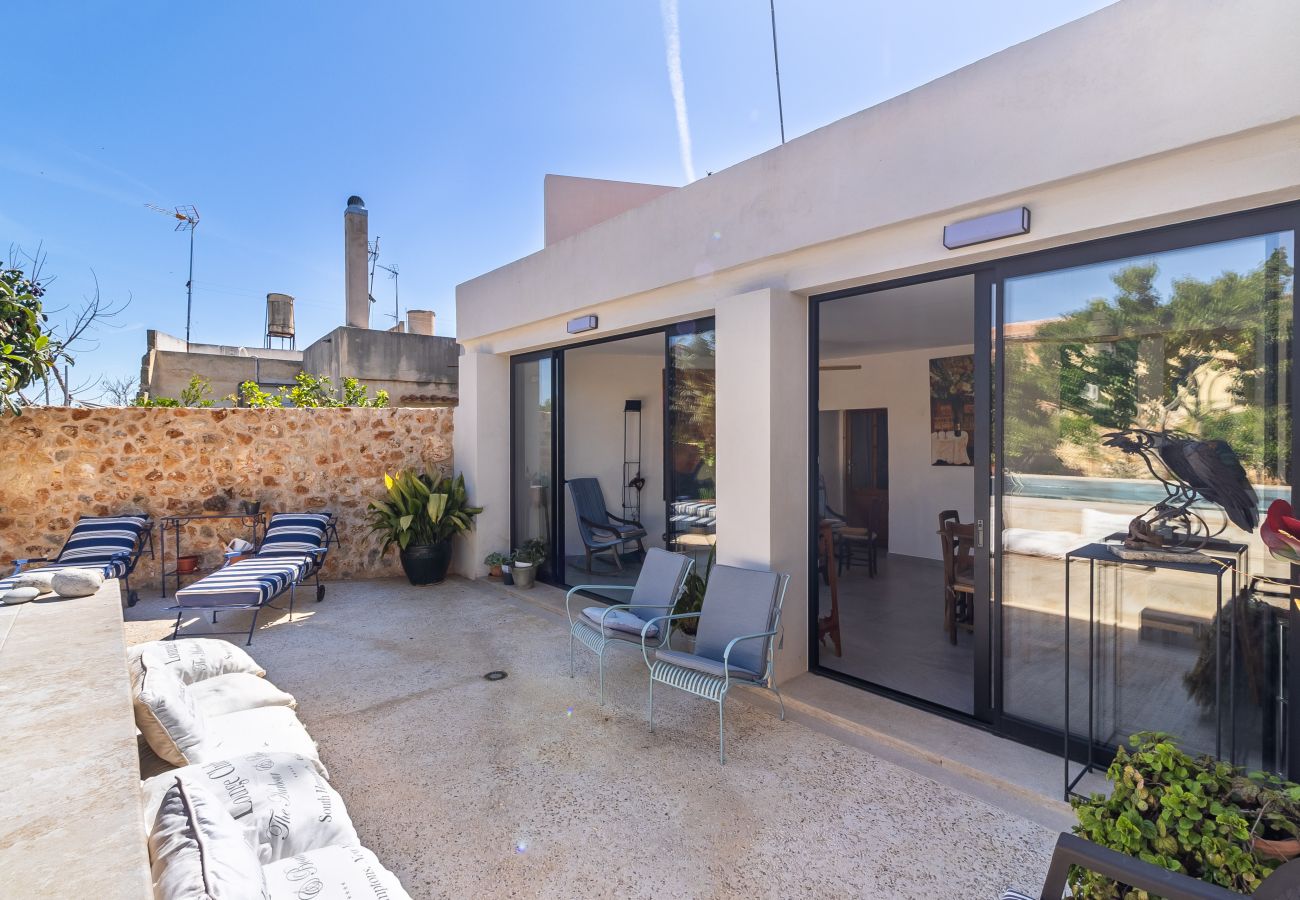 Casa en Ariany - Casa amueblada con piscina privada en Ariany Mallorca para alquiler mensual