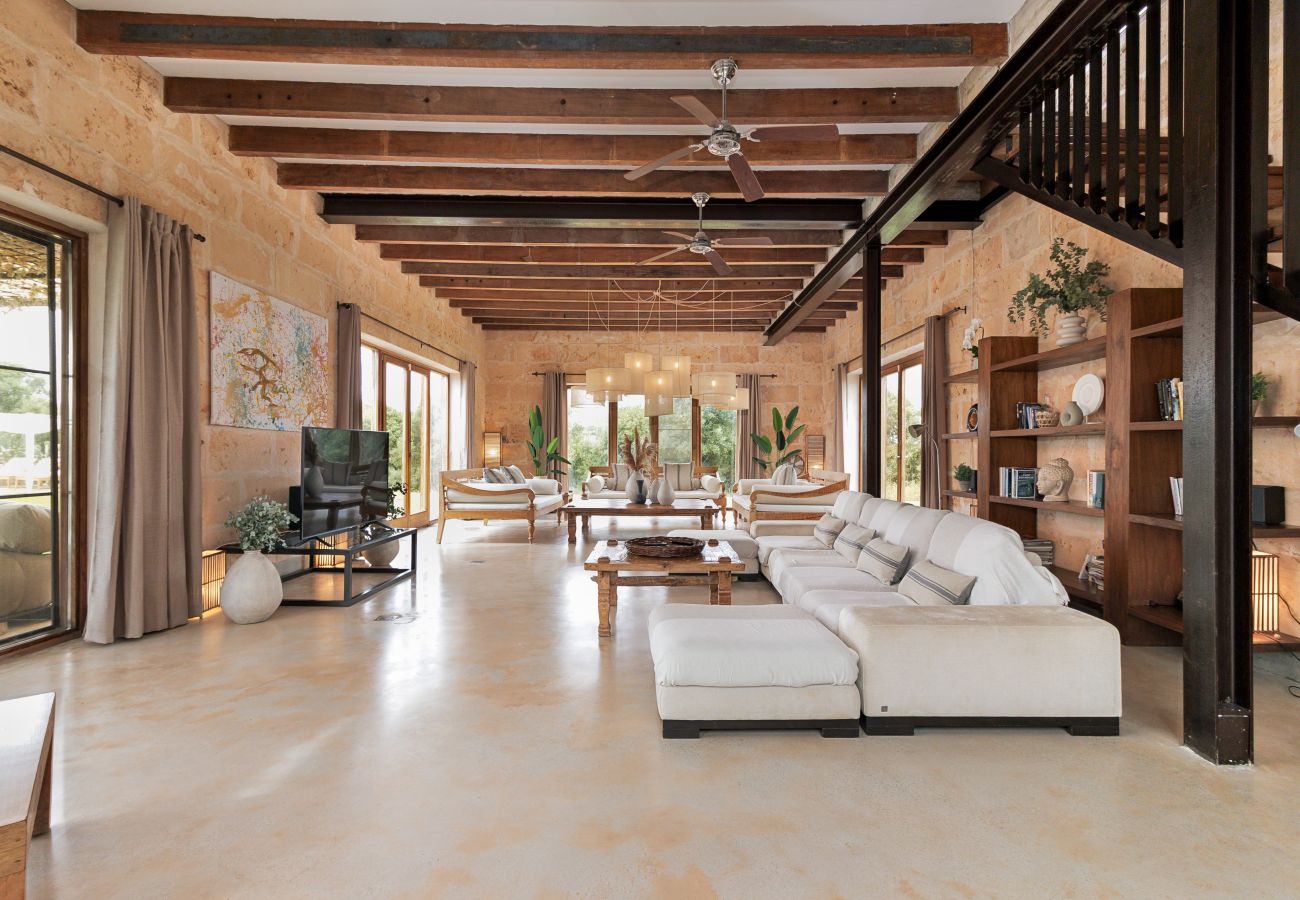 Country house in Campos - Son Coranta stylish holiday house with pool in a quiet and natural setting in Campos