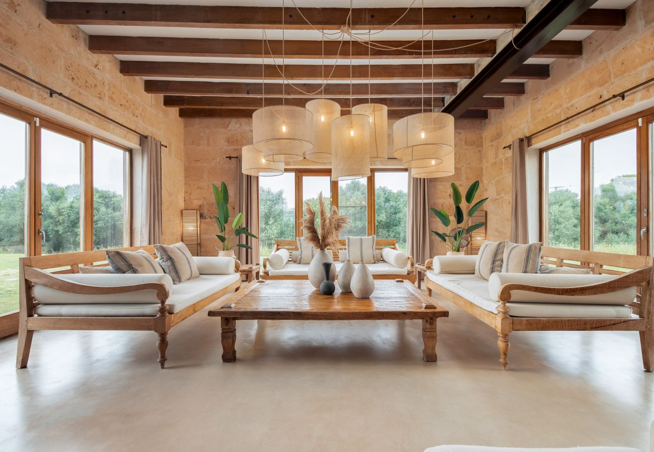 Country house in Campos - Son Coranta stylish holiday house with pool in a quiet and natural setting in Campos