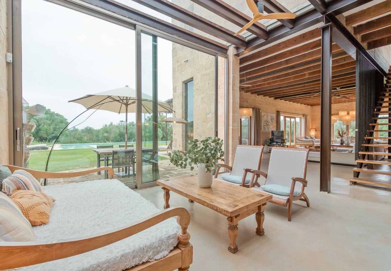 Country house in Campos - Son Coranta stylish holiday house with pool in a quiet and natural setting in Campos