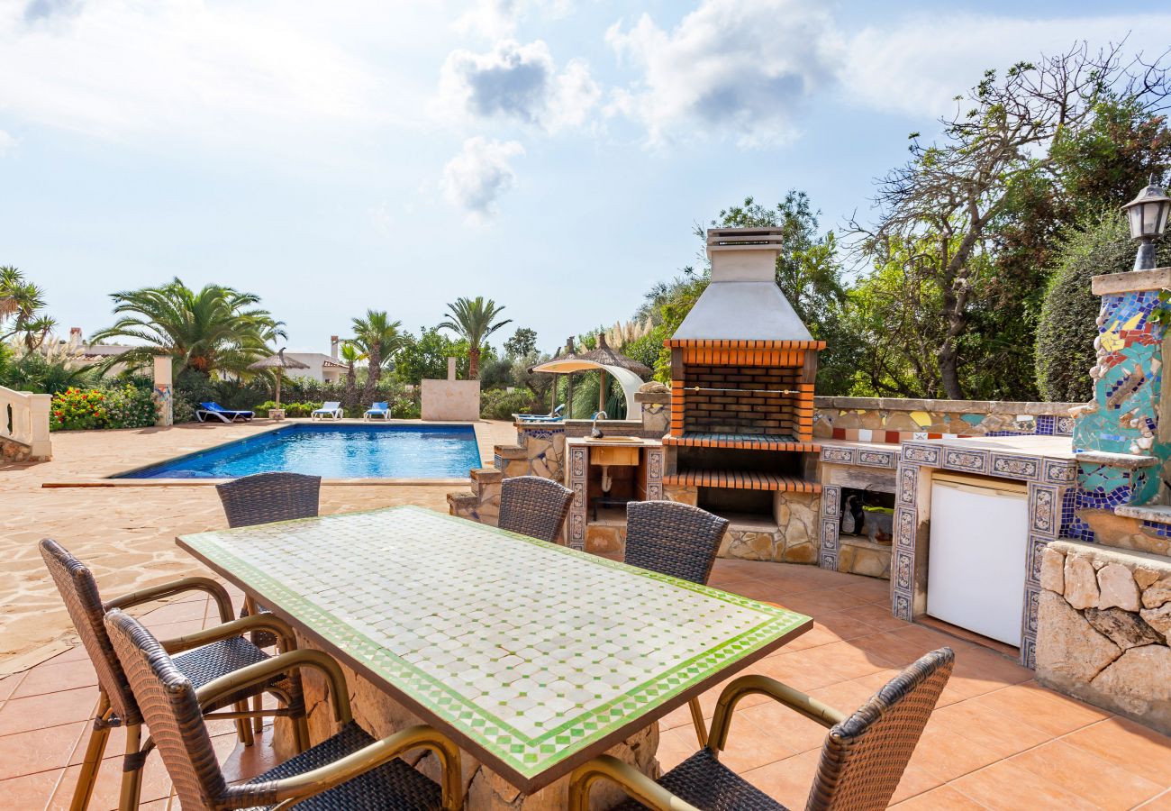 Apartment in Santanyi - Can Flores Flat 1 >> apartment in private villa with pool close to the beach 