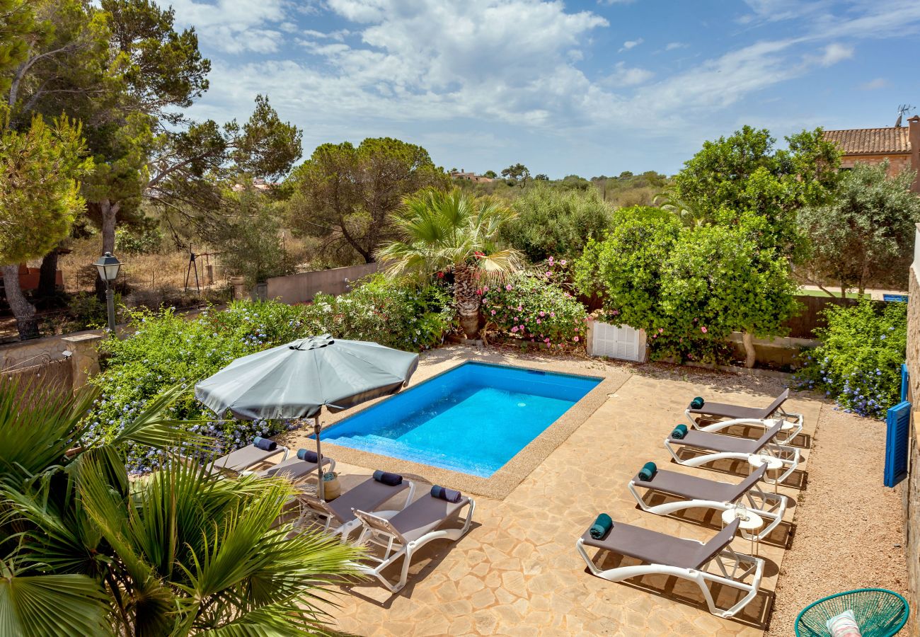 Villa in Santanyi - Villa Azul holiday house with private pool at Cala Llombards