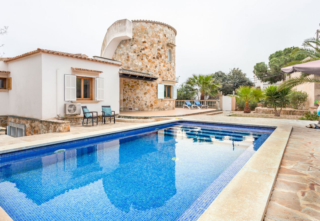 House in Cala Santanyi - Villa Torre Mar » villa with swimming pool only 100 m from the beach, free WIFI