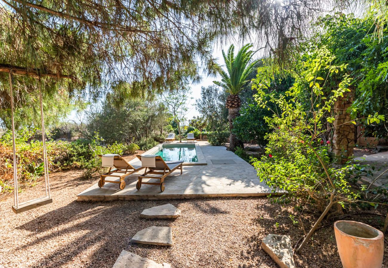 Country house in Santanyi - Can Blai Blai country house with garden, views and swimming pool in Santanyi