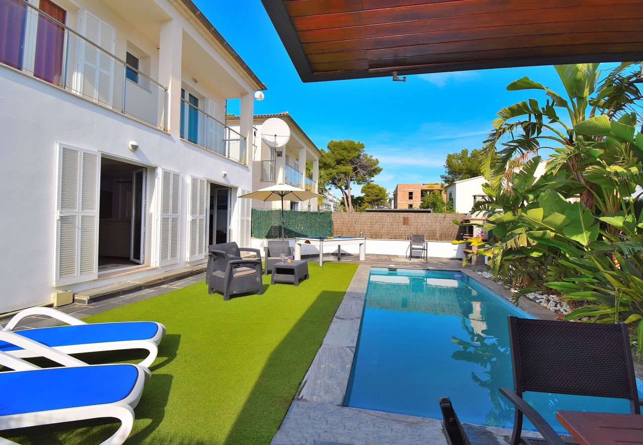 Townhouse in Playa de Muro - Siulador 107 fantastic villa with private pool, terrace, pool table, table tennis and air conditioning
