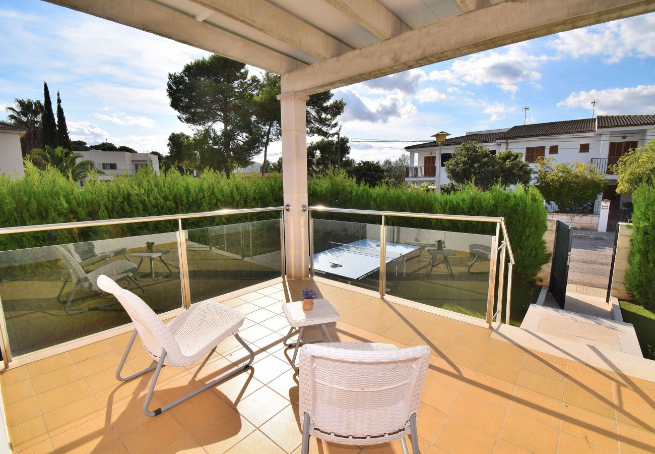 Townhouse in Playa de Muro - Siulador 107 fantastic villa with private pool, terrace, pool table, table tennis and air conditioning