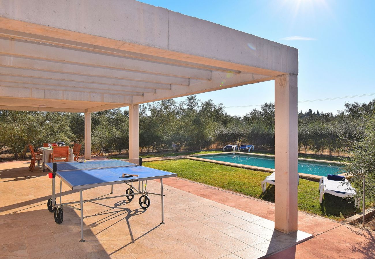 Country house in Can Picafort - Ullastres 109 wonderful finca with private pool, garden, ping pong and air conditioning