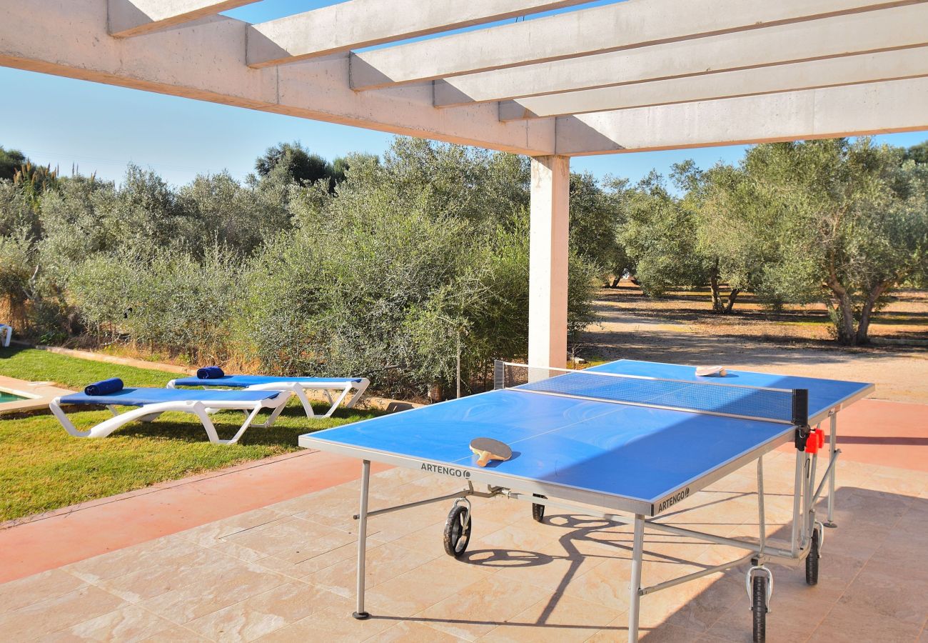 Country house in Can Picafort - Ullastres 109 wonderful finca with private pool, garden, ping pong and air conditioning